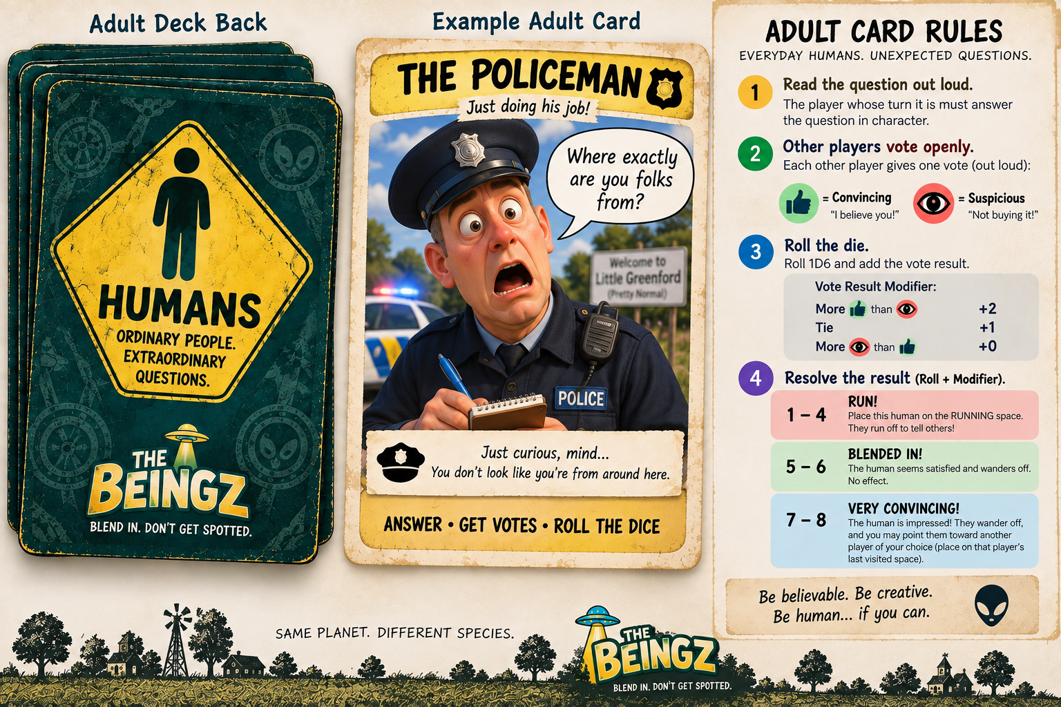 Big Human card rules reference