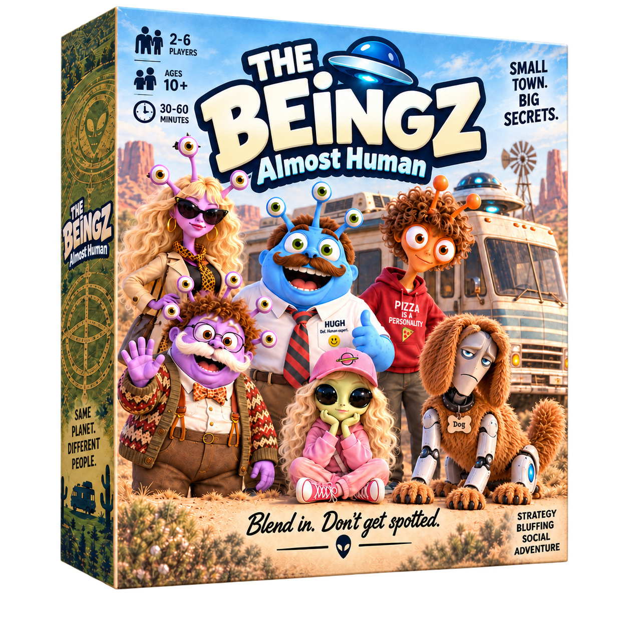 The Beingz Almost Human board game box