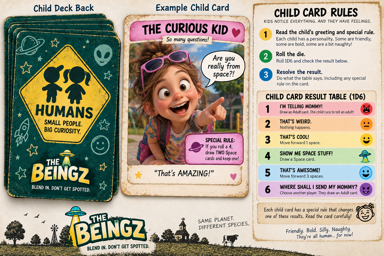 Little Human card rules reference